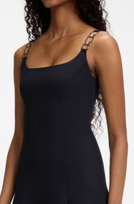 Chain-strap maxi dress, Dark Blue