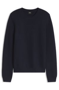 Striped cotton sweater, Dark Blue