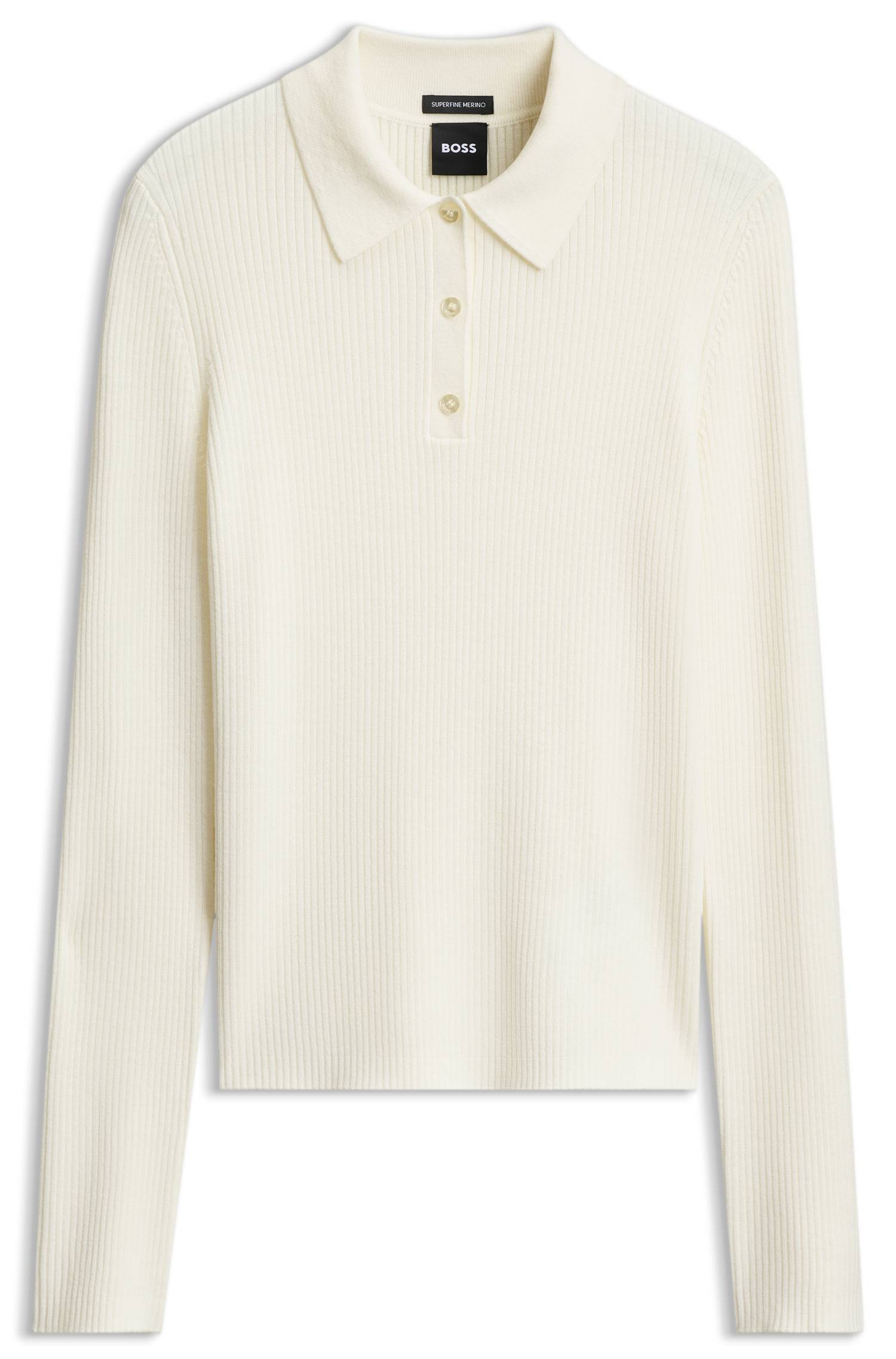 Boss Merino-wool polo sweater tröjor dam – bild 4