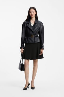Flared mini skirt, Black