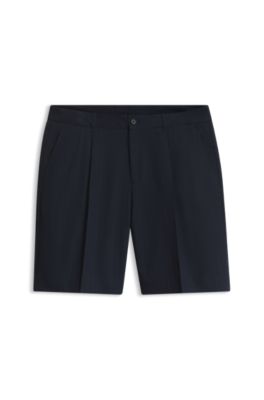 Stretch-cotton shorts, Dark Blue
