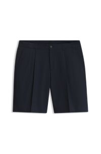 Stretch-cotton shorts, Dark Blue