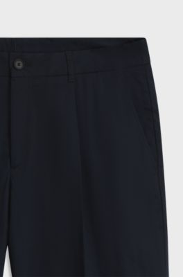 Stretch-cotton shorts, Dark Blue
