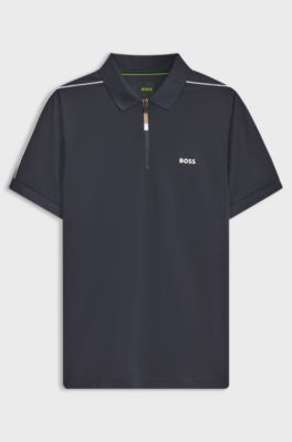 Active slim-fit polo shirt, Dark Blue