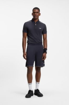 Active slim-fit polo shirt, Dark Blue