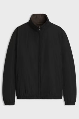Reversible zip-up jacket, Black