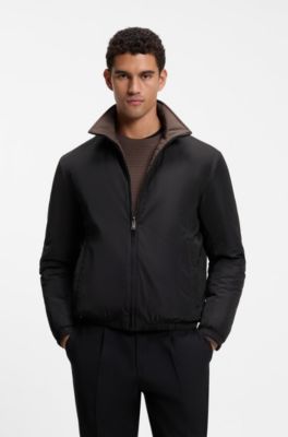 Reversible zip-up jacket, Black