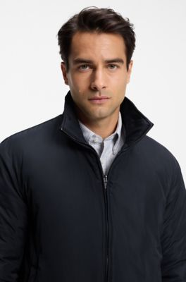 Chaqueta reversible con cremallera, Azul oscuro