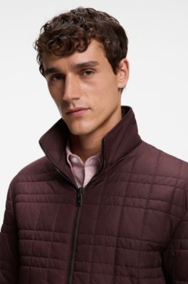 Reversible zip-up jacket, Dark Brown