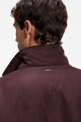 Reversible zip-up jacket, Dark Brown