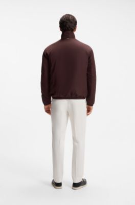 Reversible zip-up jacket, Dark Brown