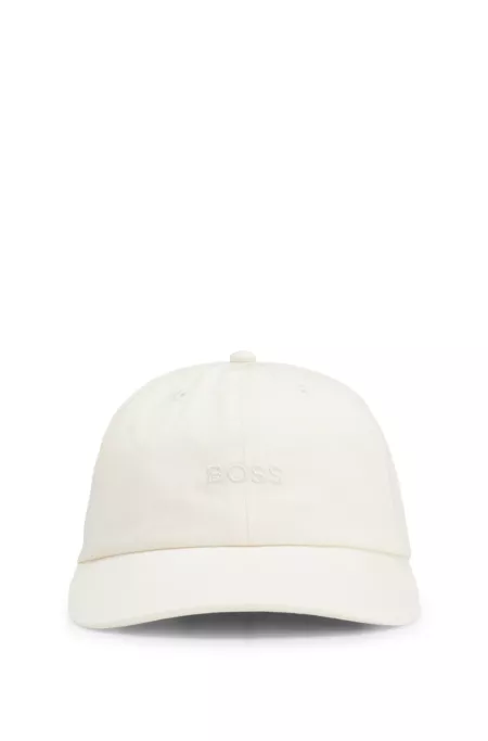 Cotton-twill cap with embroidered logo