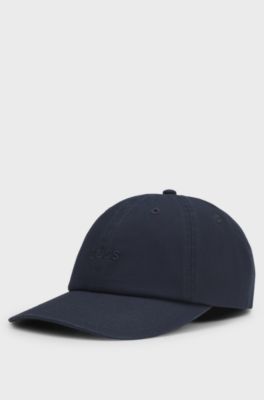 Cotton-twill cap with embroidered logo, Dark Blue