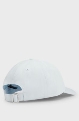 Cotton-twill cap with embroidered logo, Light Blue