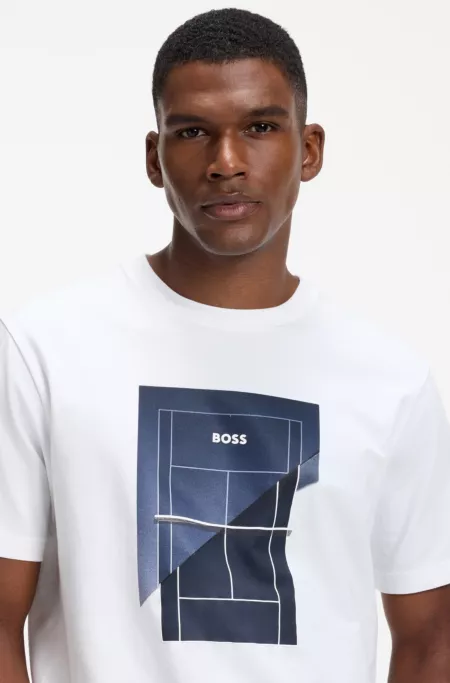 Stretch-cotton T-shirt