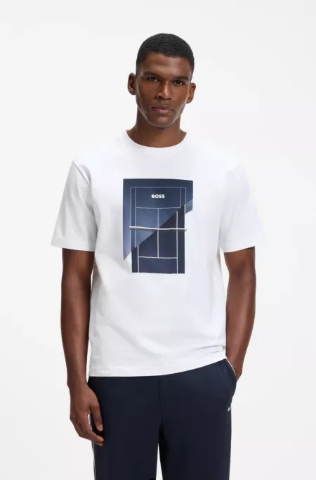 Stretch-cotton T-shirt