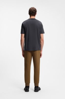 T-shirt in cotone con logo, Blu scuro
