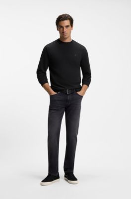 Cotton-terry sweatshirt, Black