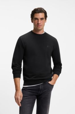Cotton-terry sweatshirt, Black