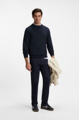 Cotton-terry sweatshirt, Dark Blue