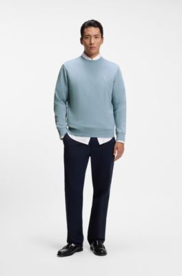 Cotton-terry sweatshirt, Light Blue