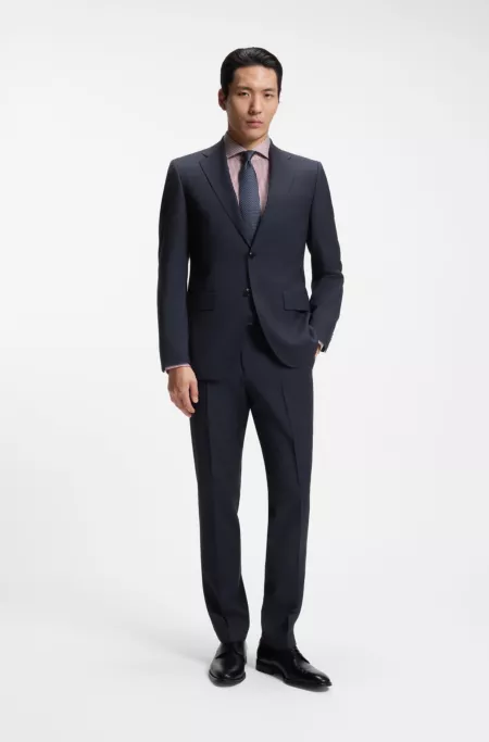 Regular-Fit Zweiteiler aus Schurwolle