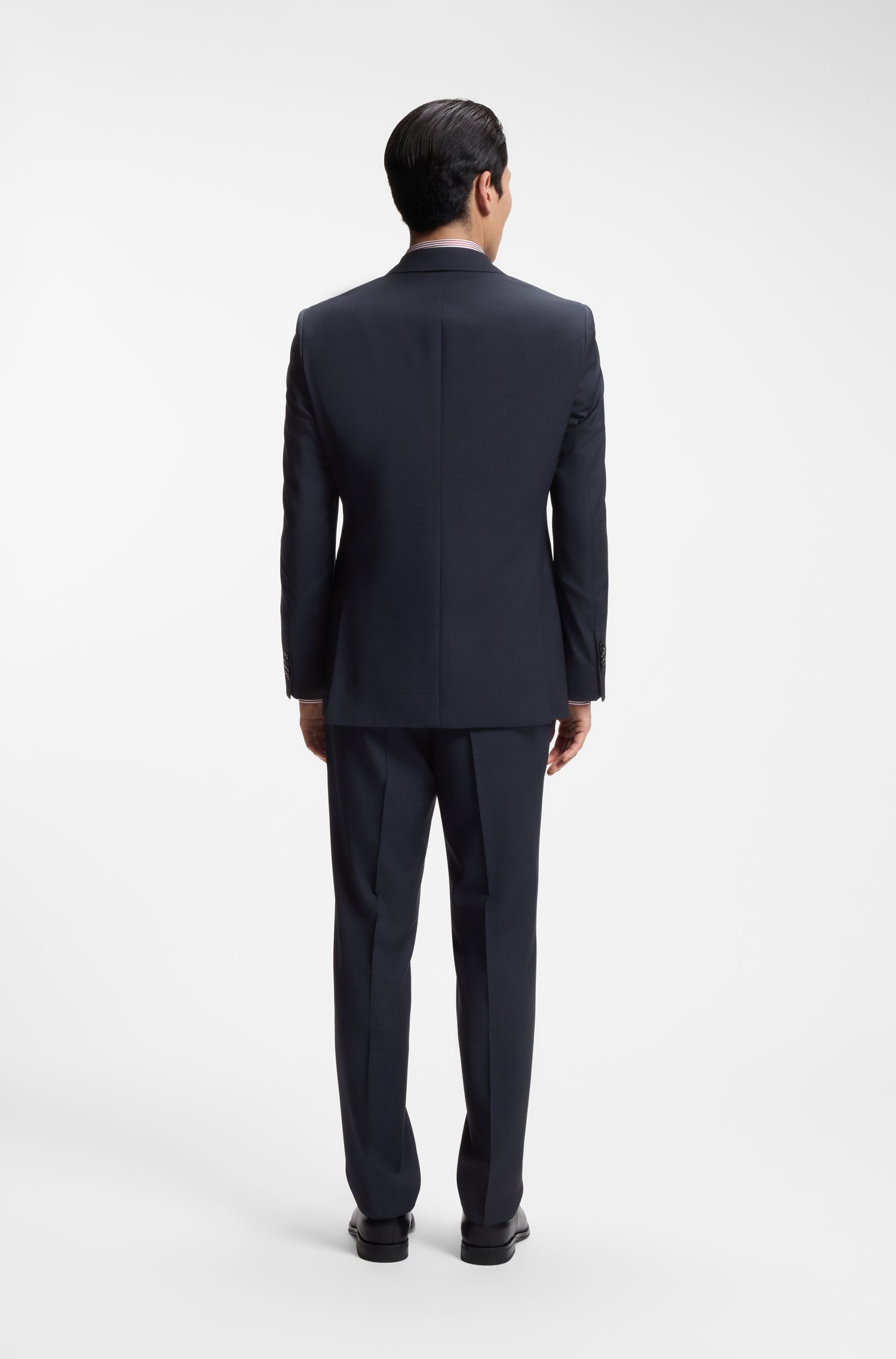 Boss Two-piece regular-fit suit in virgin wool kostymer herr – bild 3