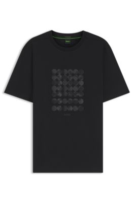 Relaxed-fit T-shirt in interlock cotton, Black