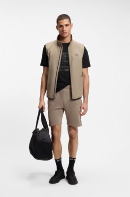 T-shirt Relaxed en coton interlock, Noir