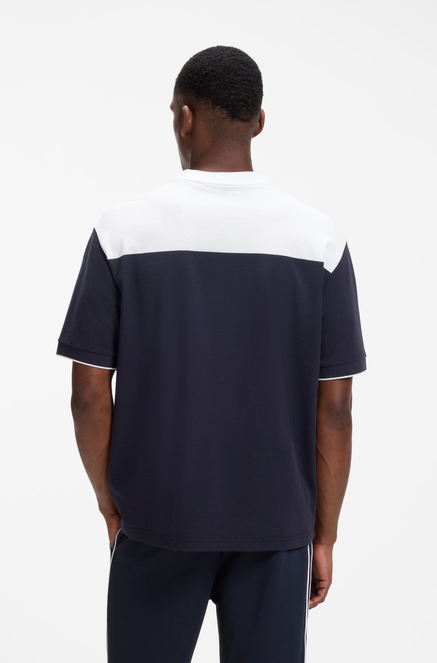 Boss Cotton-piqué T-shirt herr – bild 3