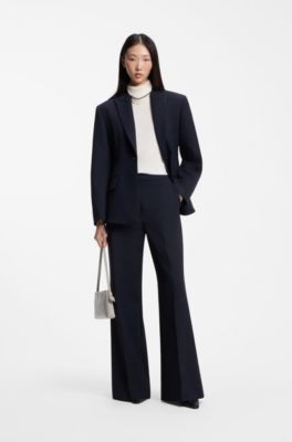Hourglass modern-fit blazer in stretch fabric, Dark Blue
