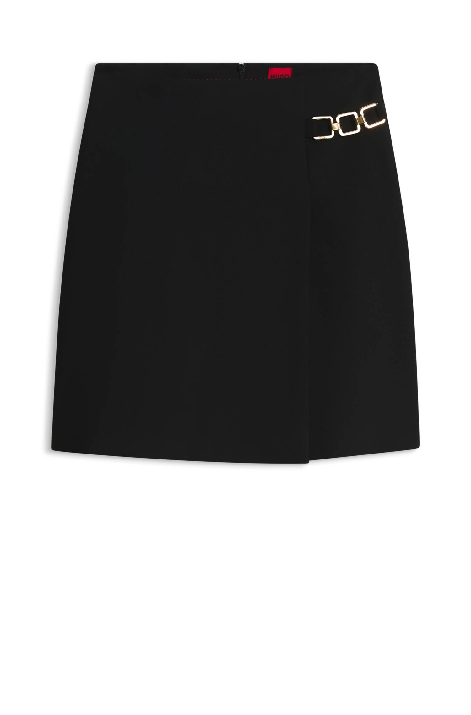 Hugo A-line skirt with gold-tone chain detail kjolar dam – bild 4