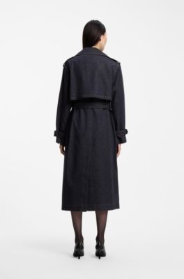 Denim trench coat, Dark Blue