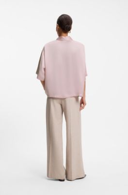 Cropped relaxed-fit blouse, Light Pink