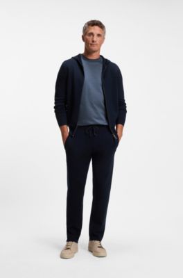 T-shirt in cotone mercerizzato, Blu