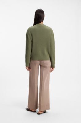 Oversized-fit cardigan, Dark Green