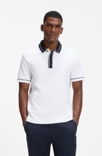 Paddy polo shirt in cotton, White