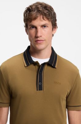 Paddy polo in cotone, Marrone