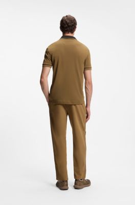 Paddy polo shirt in cotton, Brown