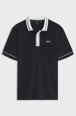 Paddy polo in cotone, Blu scuro