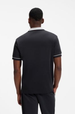 Paddy polo in cotone, Blu scuro