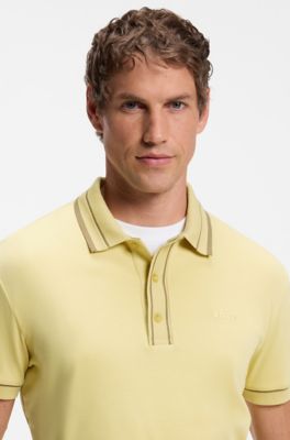Paddy polo in cotone, Giallo