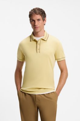 Paddy polo shirt in cotton, Yellow