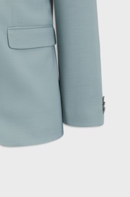 Two-piece extra-slim-fit suit in stretch fabric, Light Grey