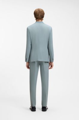 Two-piece extra-slim-fit suit in stretch fabric, Light Grey
