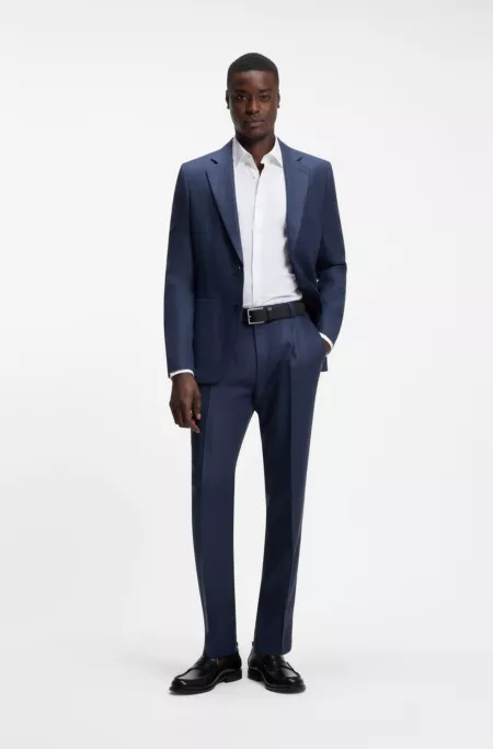 Zweiteiliger Extra Slim-Fit Anzug aus Leinen-Twill