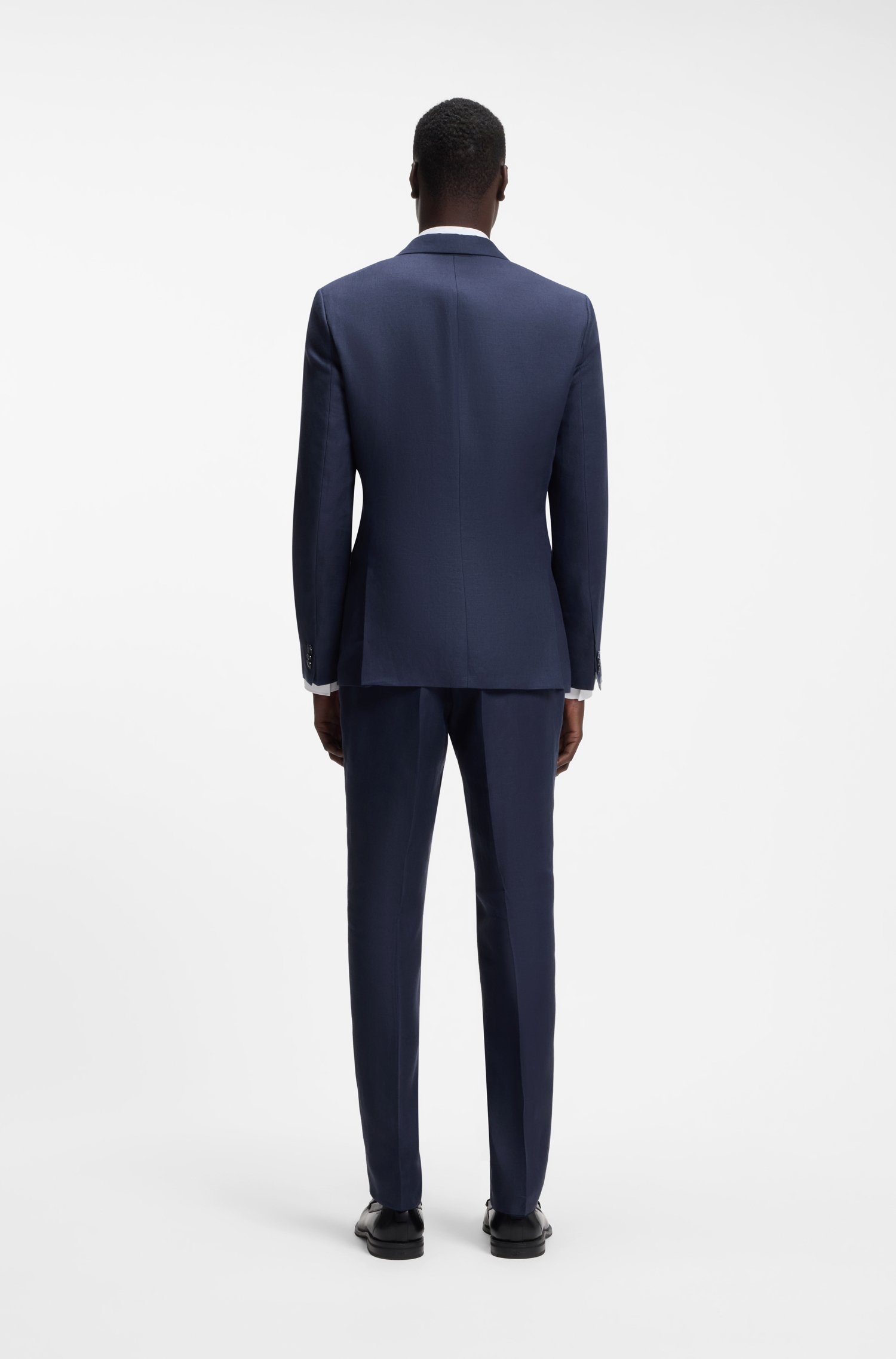Hugo Two-piece extra-slim-fit suit in linen twill kostymer herr – bild 3