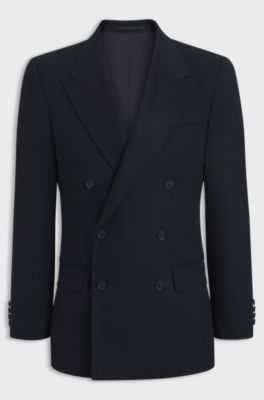 BOSS BY BECKHAM jacket in Italian wool-cashmere, Dark Blue