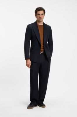 BOSS BY BECKHAM jacket in Italian wool-cashmere, Dark Blue