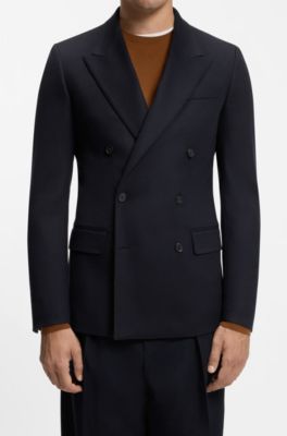 BOSS BY BECKHAM jacket in Italian wool-cashmere, Dark Blue